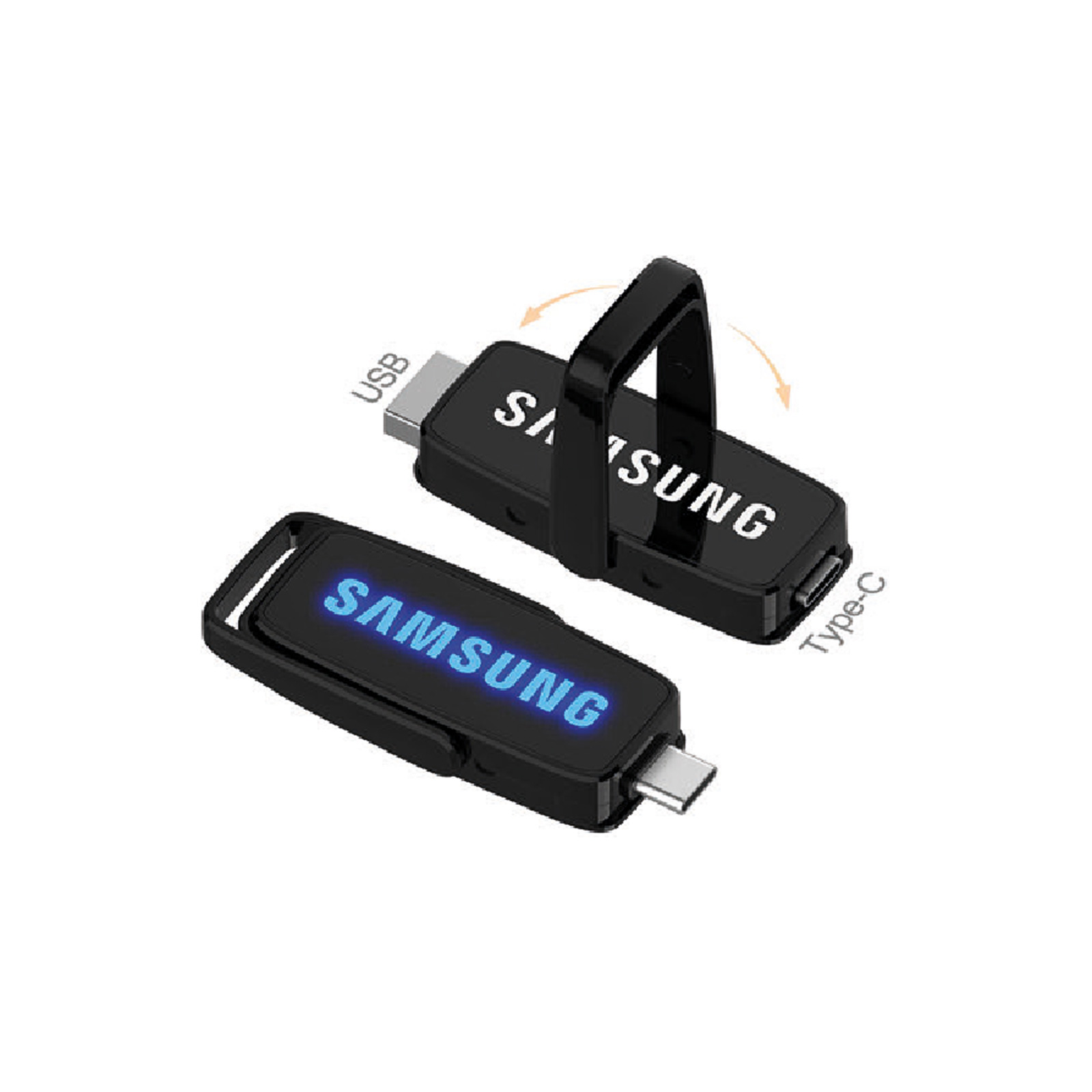 Ahlat 32 gb Type-c Otg Işıklı Usb Bellek — promosyon ürünü