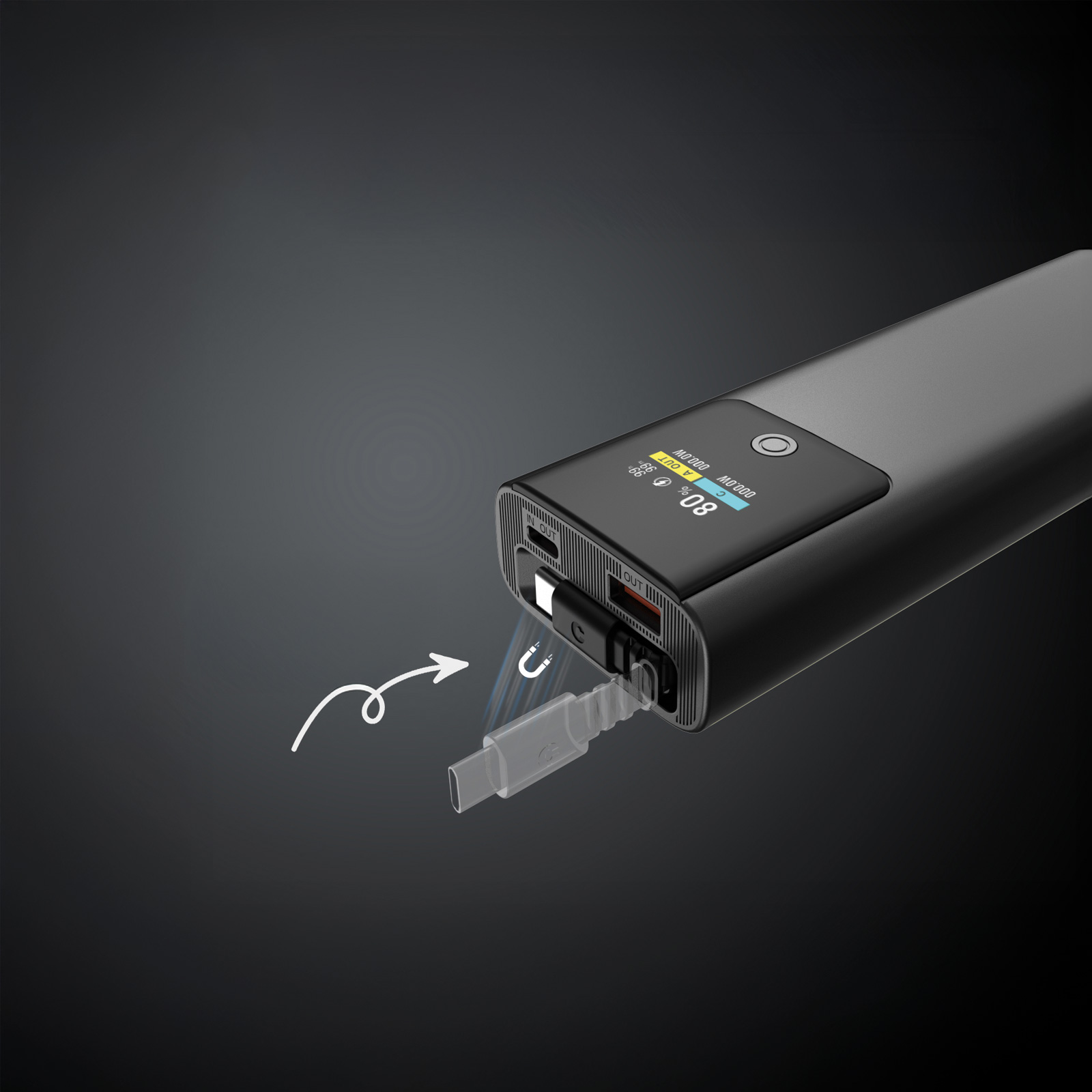 Akyaka 20.000 mah Powerbank - Siyah promosyon ürünü