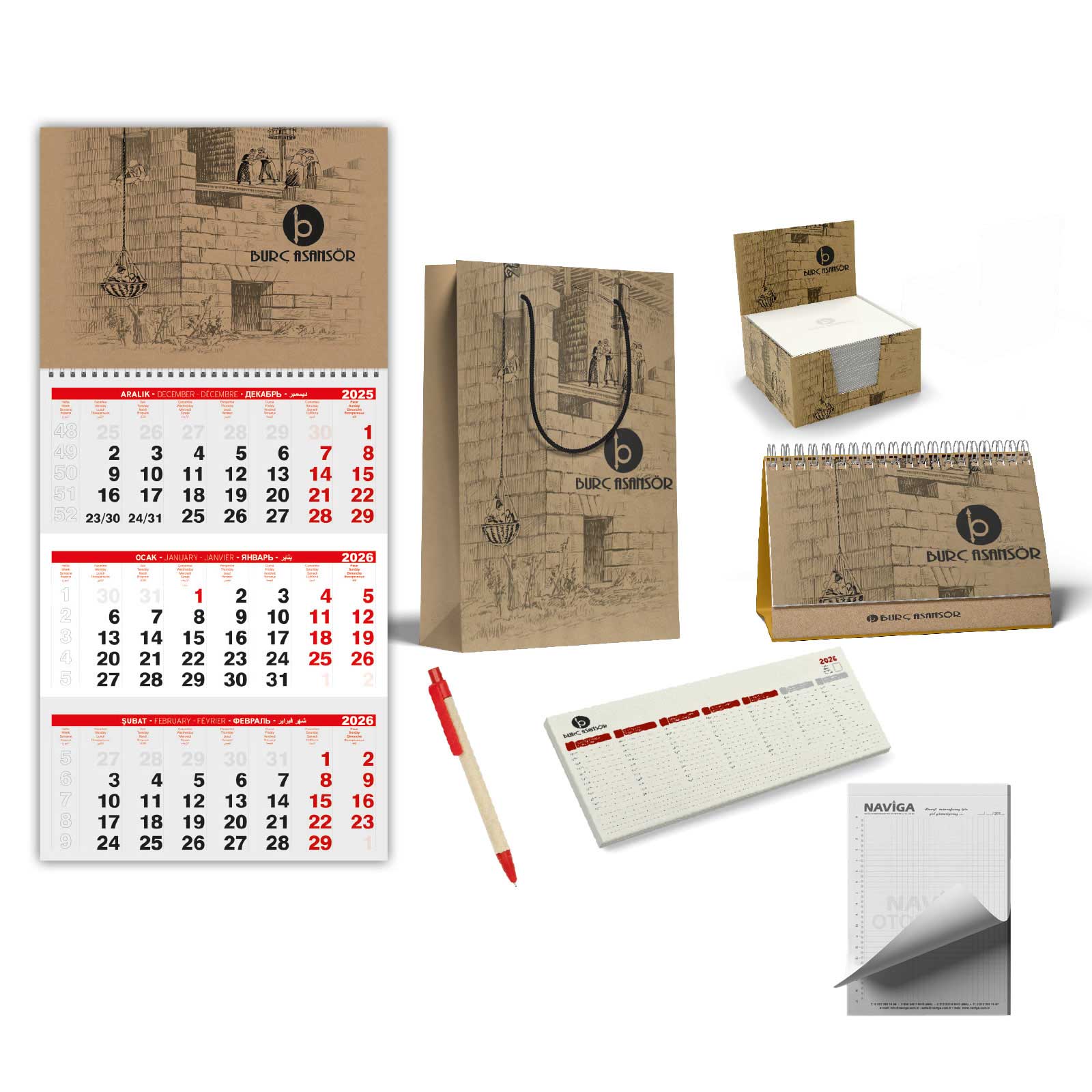 ala-01 Set - Kraft promosyon ürünü