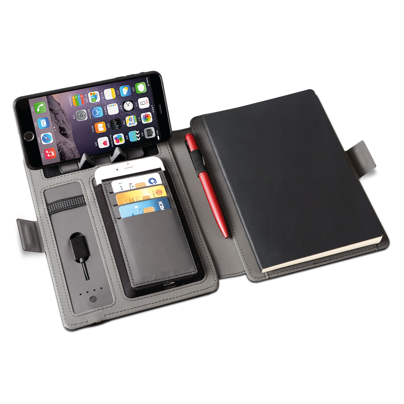 Alanya 8.000 mah Wıreless Powerbank Organizer promosyon ürünü
