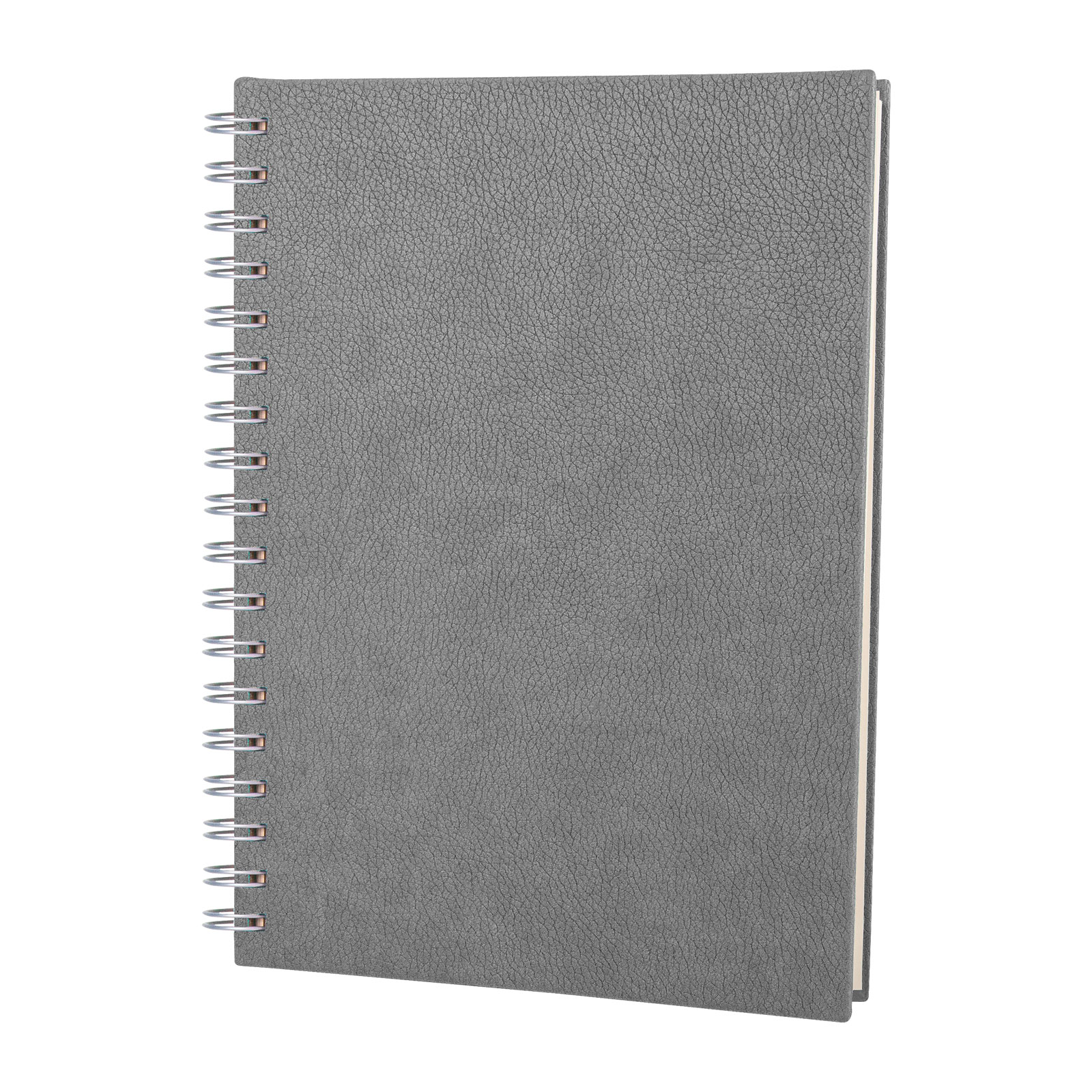 Altındağ Kareli Spiralli Tarihsiz Defter (17x24 cm) - Gri promosyon ürünü