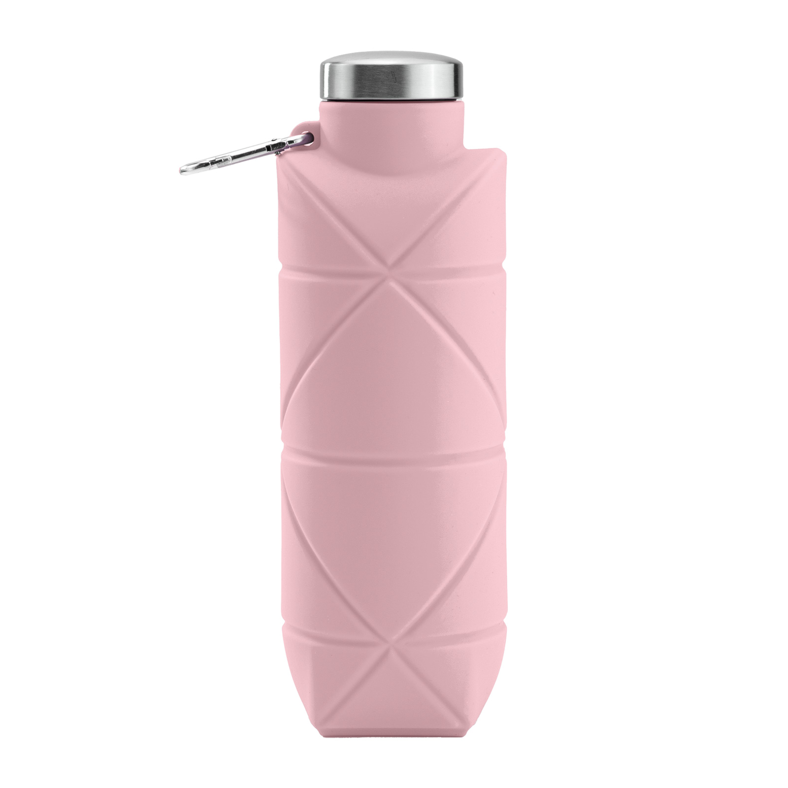 Aydeniz 700 ml Katlanabilir Silikon Matara - Pembe promosyon ürünü
