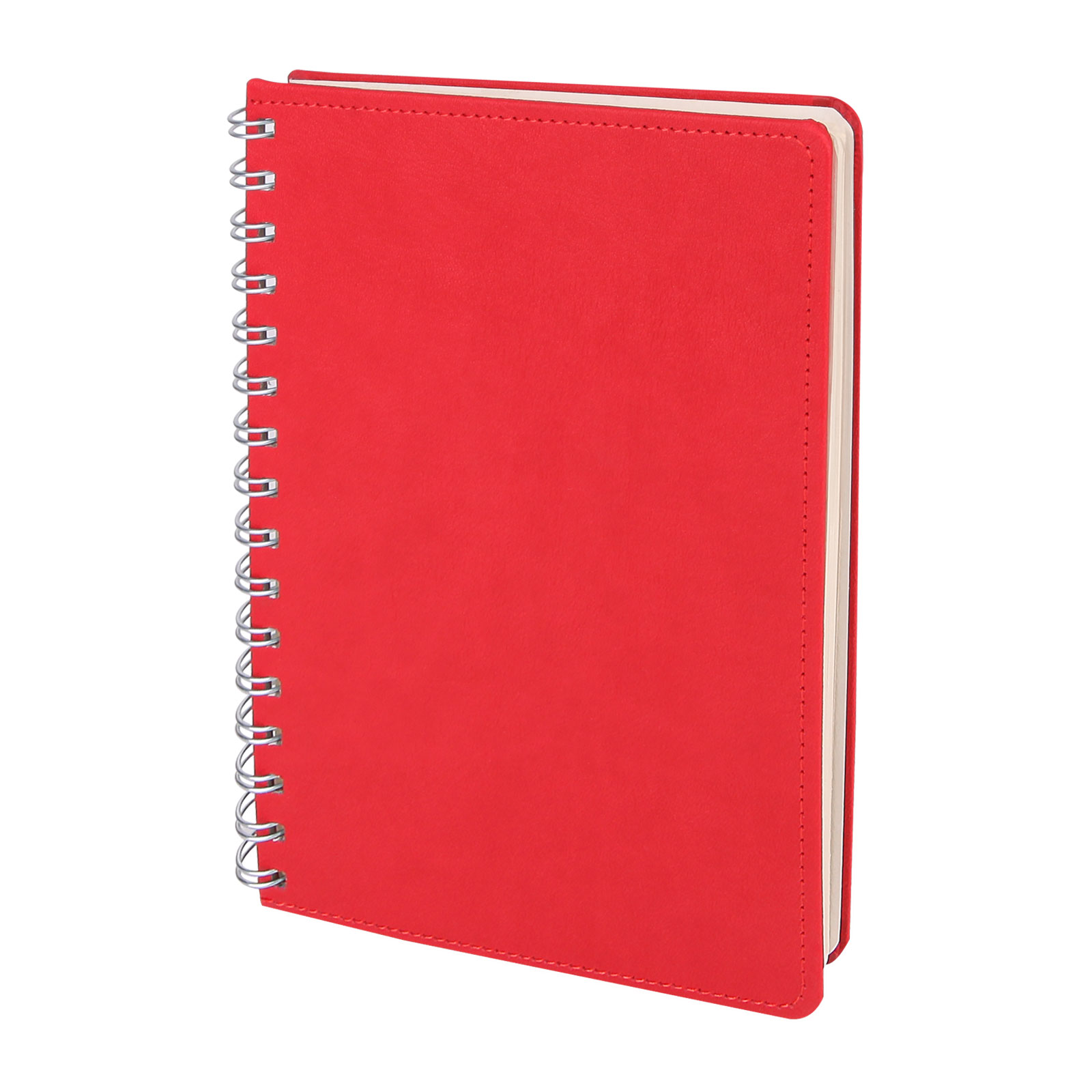 Batıkent Spiralli Tarihsiz Defter (15x21 cm) - Kırmızı promosyon ürünü