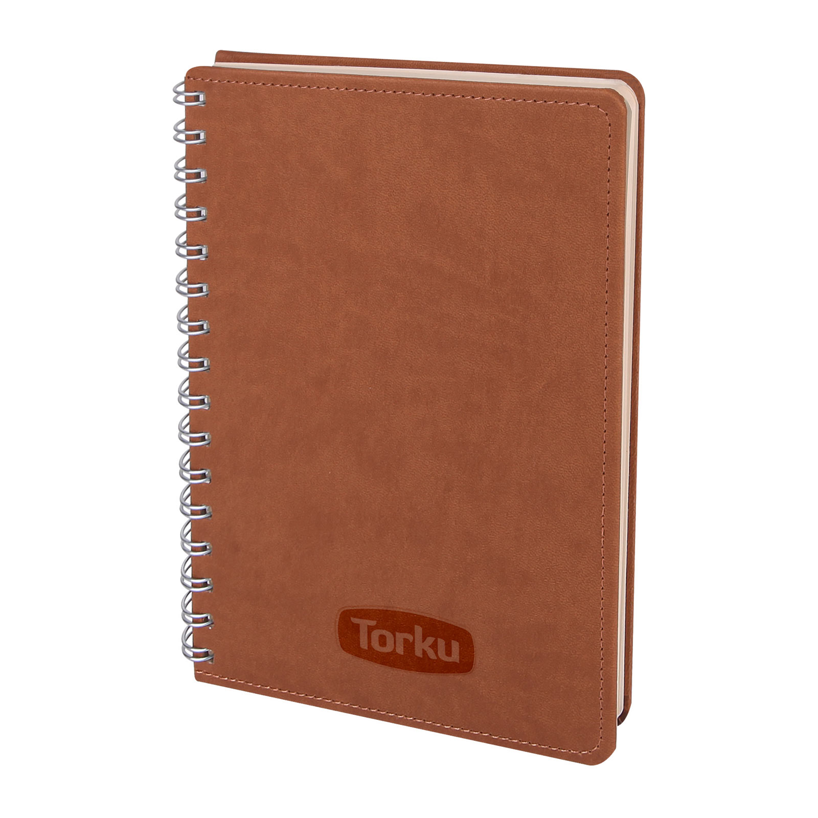 Batıkent Spiralli Tarihsiz Defter (15x21 cm) - Kahverengi promosyon ürünü