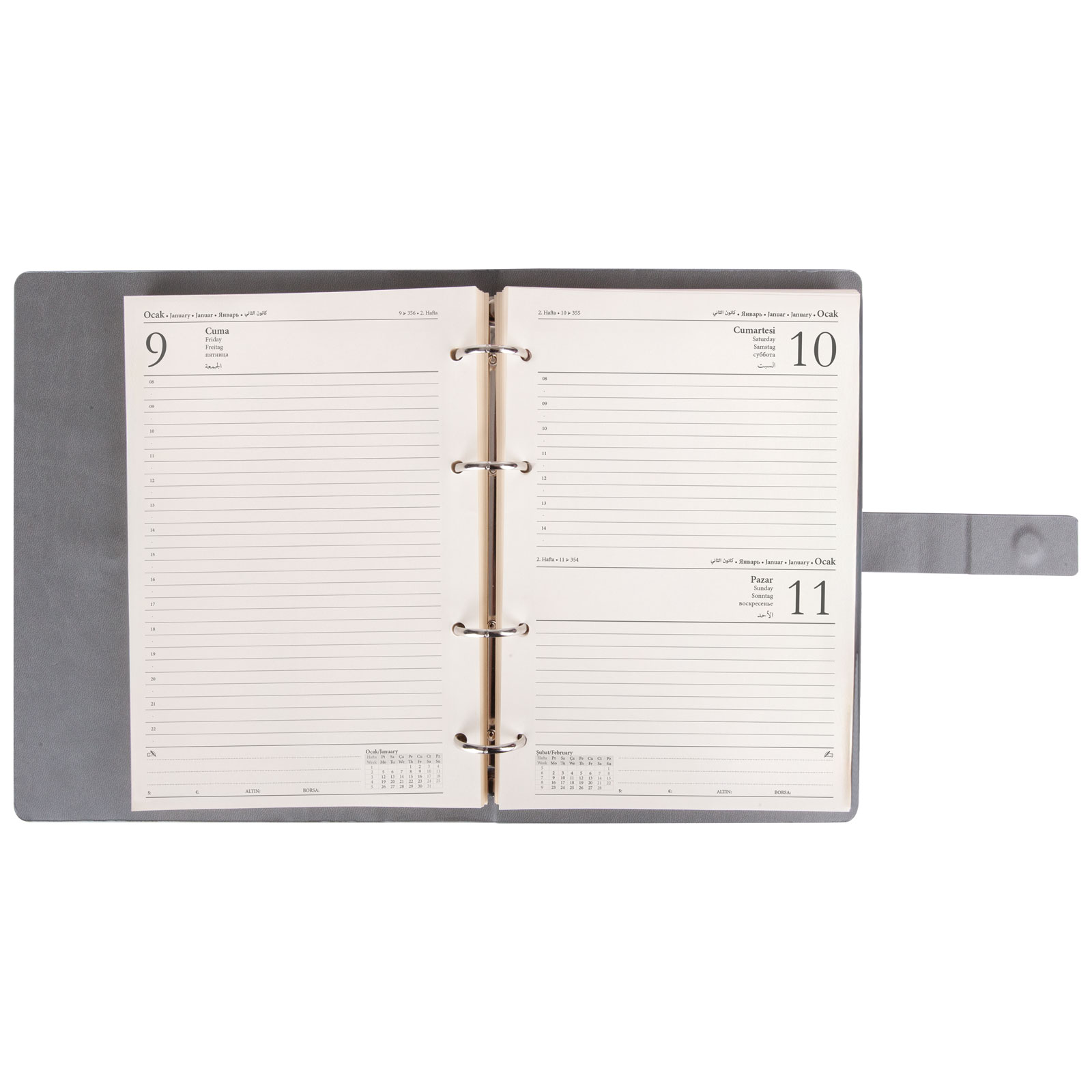Birlik Organizer Ajanda (17,5x22,5cm) - Lacivert promosyon ürünü