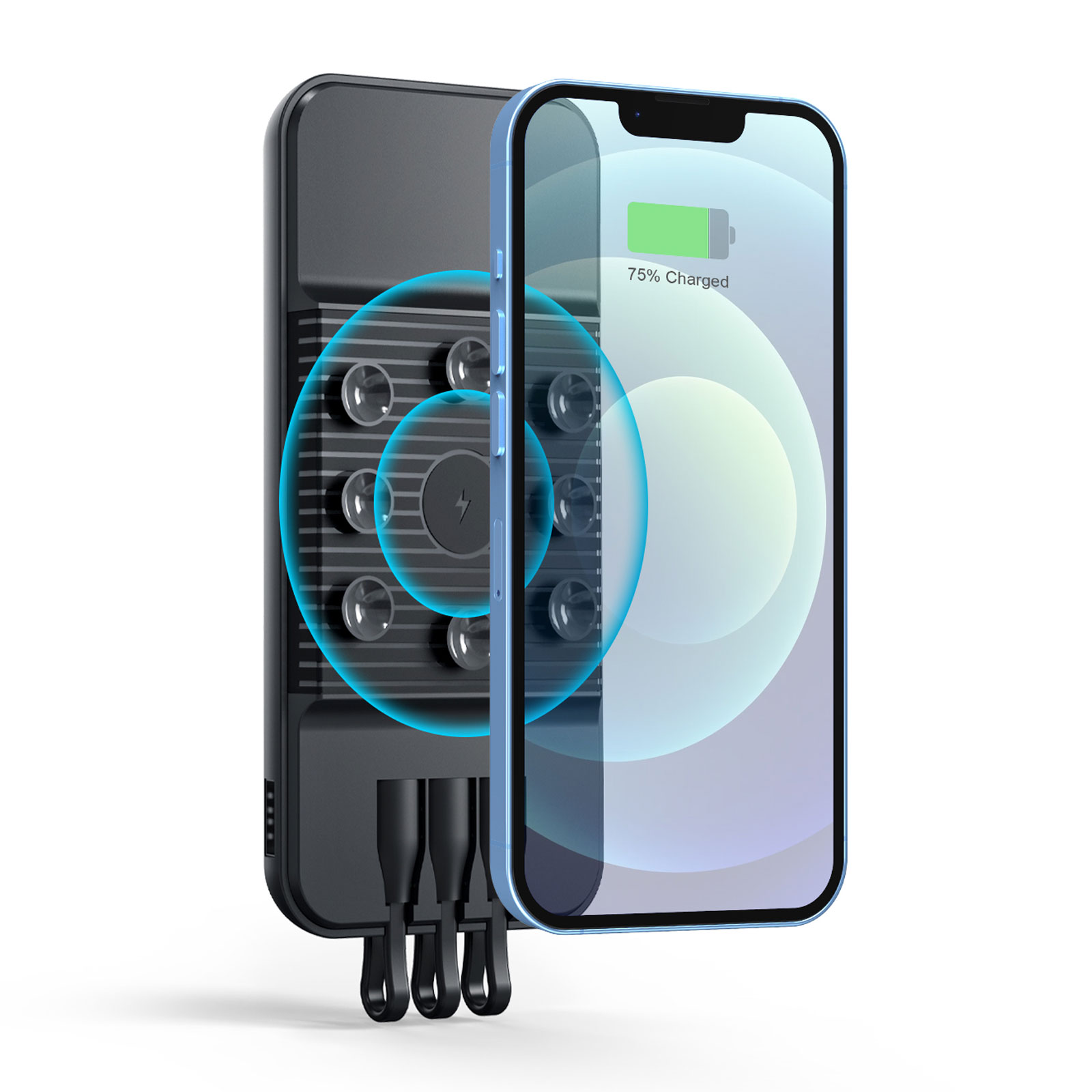 Çiriş 10.000 mah Wıreless Standlı Powerbank - Siyah promosyon ürünü