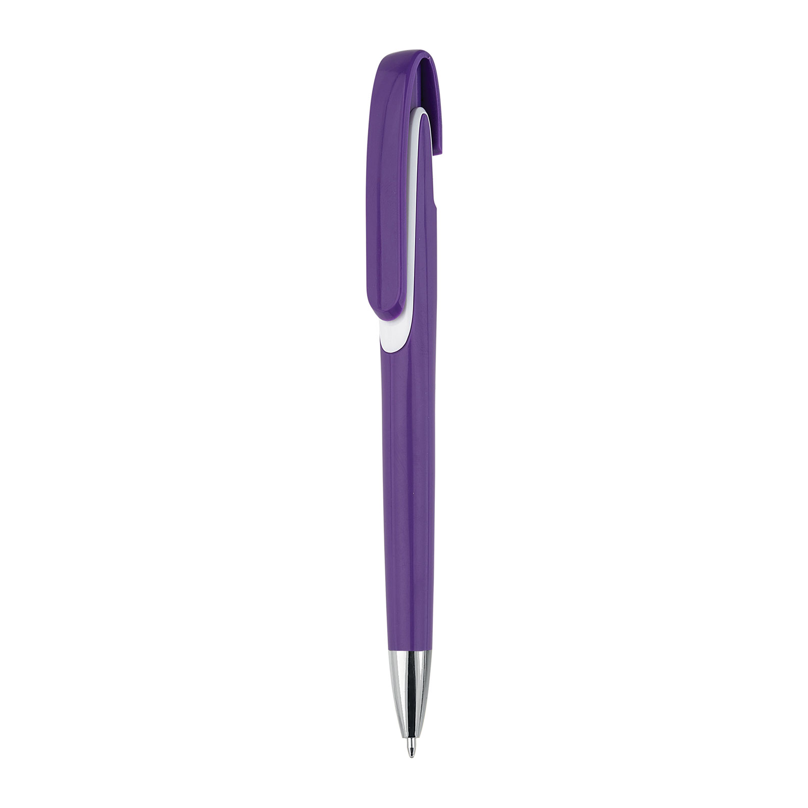 Çukurca Plastik Tükenmez Kalem - Mor promosyon ürünü