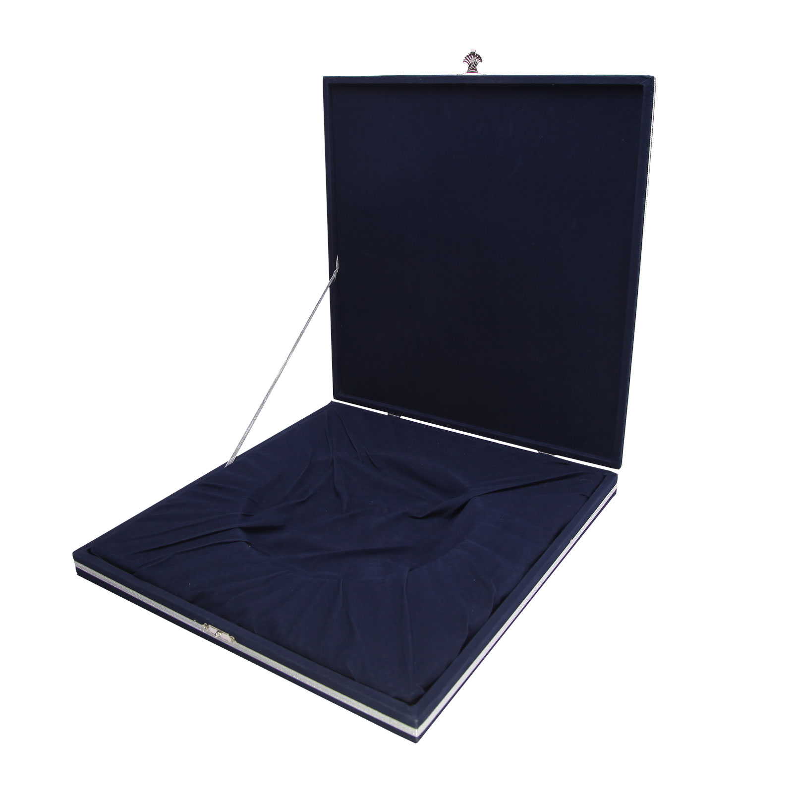 Denim Kadife Tabak Kutusu (27x27 cm) - Lacivert promosyon ürünü