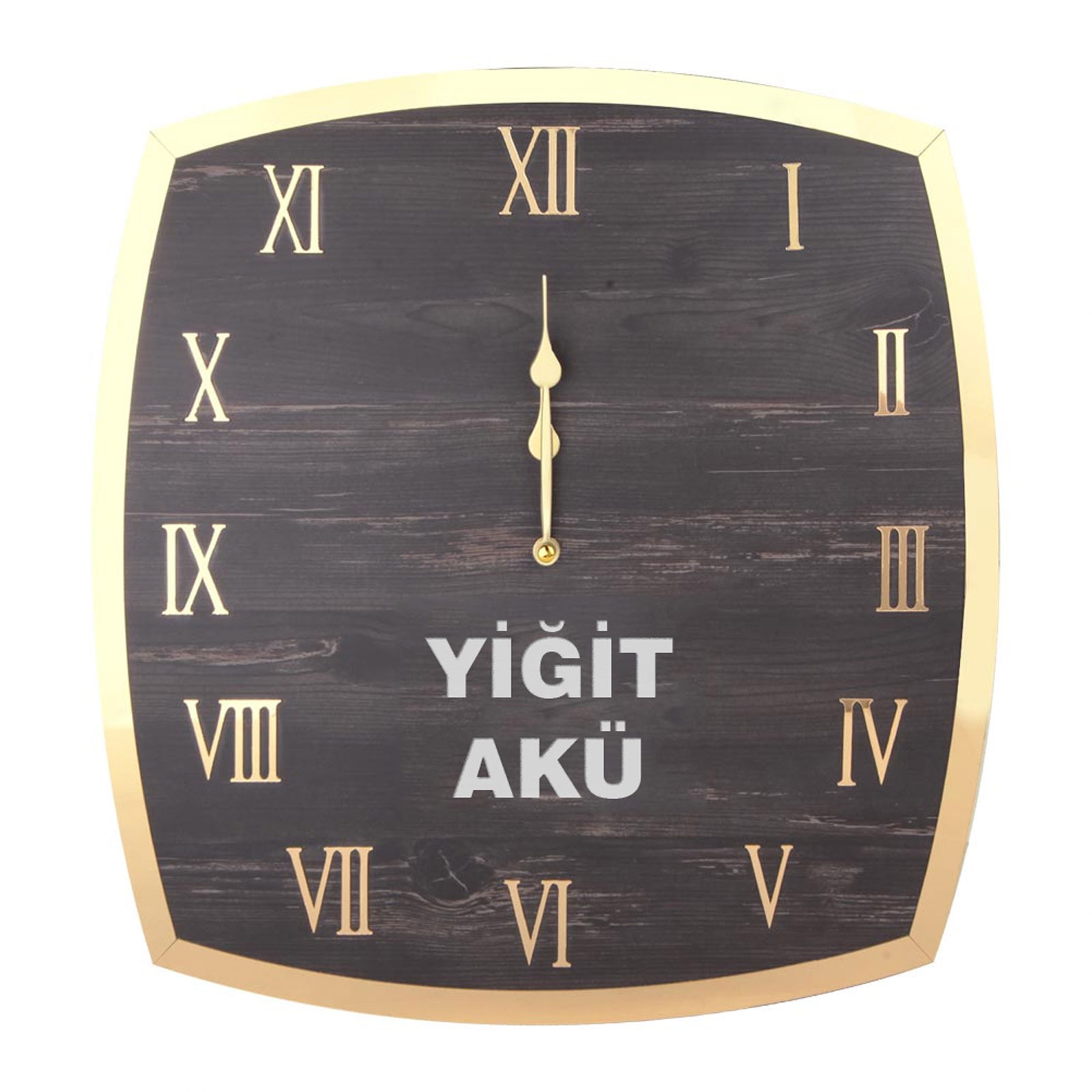 Flora Ahşap Duvar Saati (410x410 mm) — promosyon ürünü