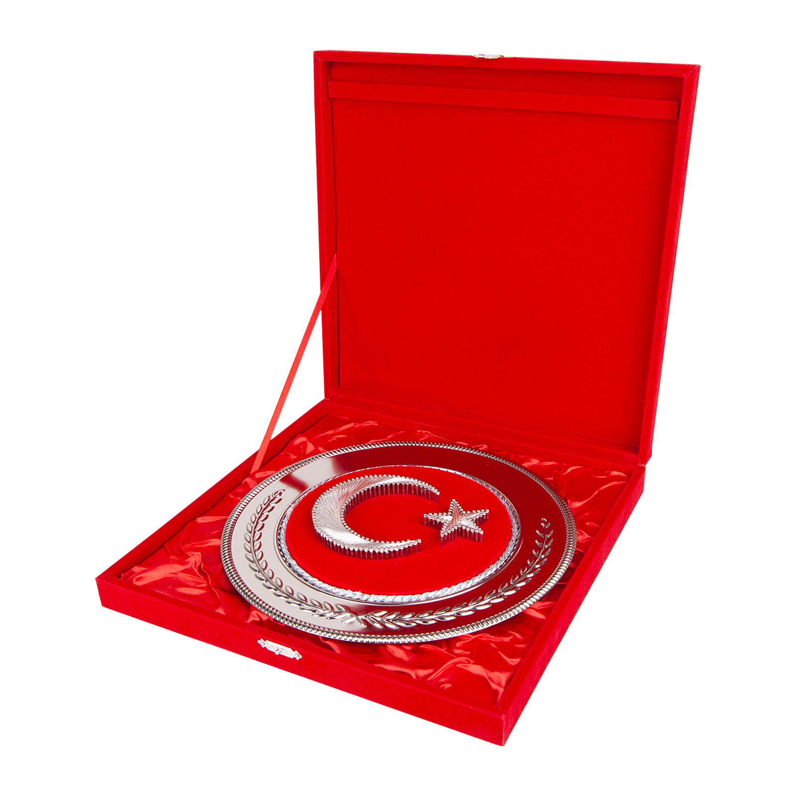 Hilal Yuvarlak Bayrak Plaket promosyon ürünü