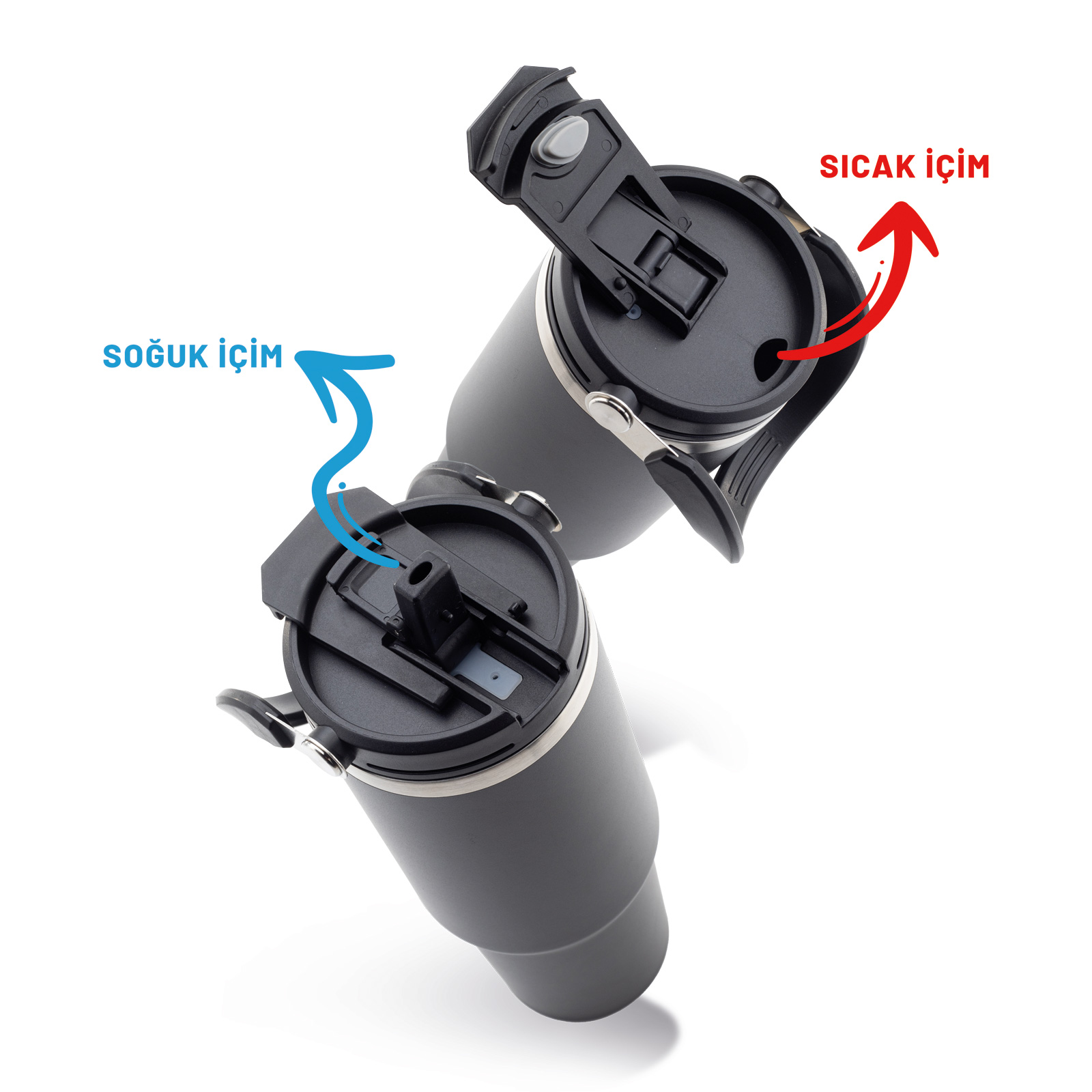 İnebolu 1200 ml Termos - Siyah promosyon ürünü