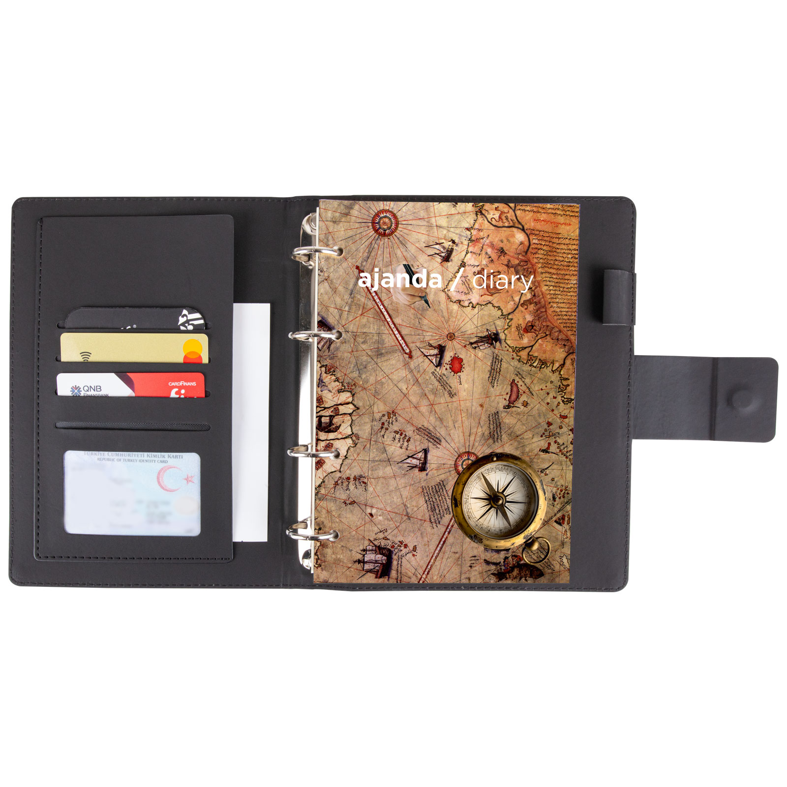 Kalaba Organizer Ajanda (18x21,5cm) - Gri promosyon ürünü