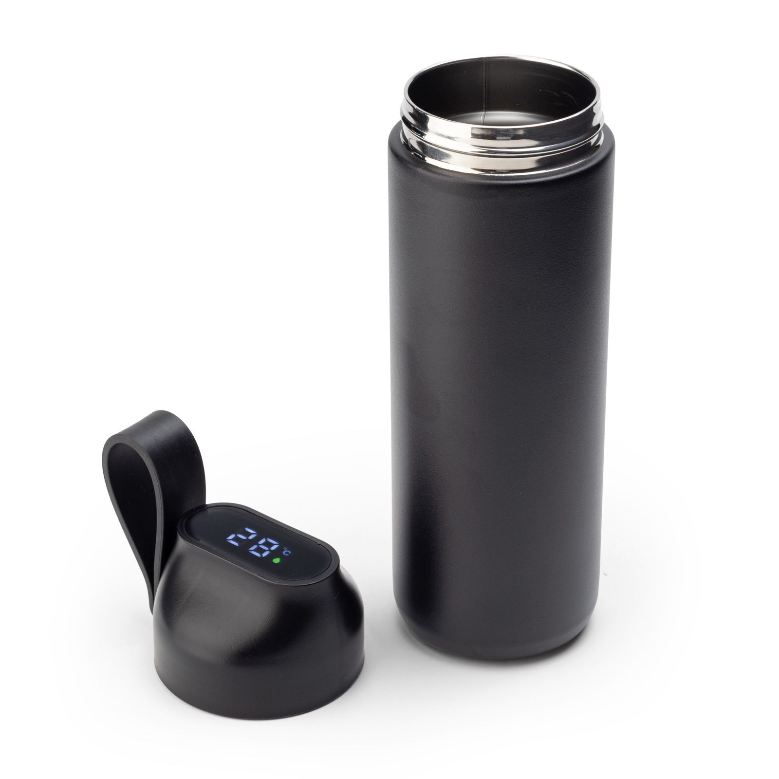 Keban 600 ml Dereceli Termos - Siyah promosyon ürünü