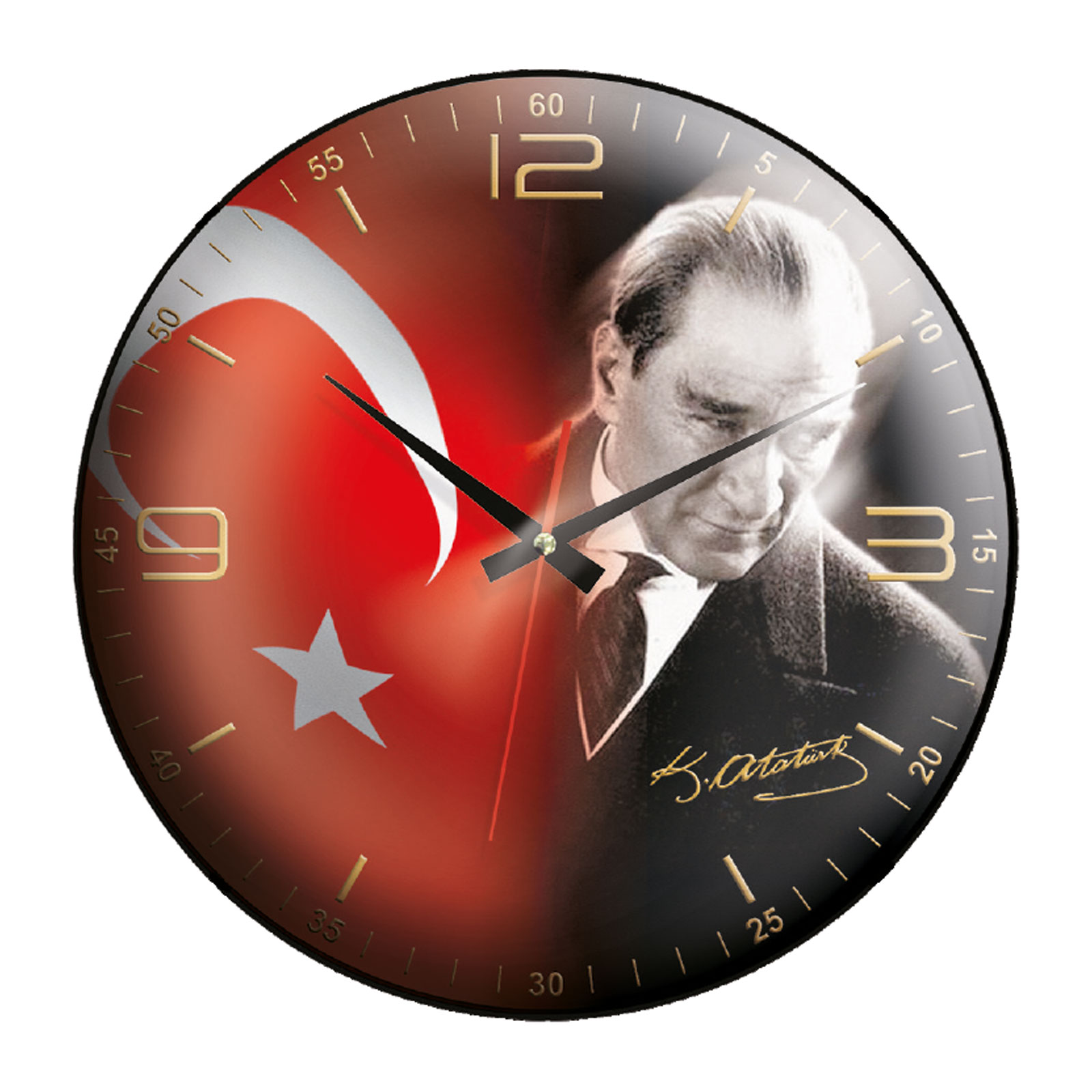 kriyos207 Plastik Kasa Duvar Saati (350 mm) — promosyon ürünü