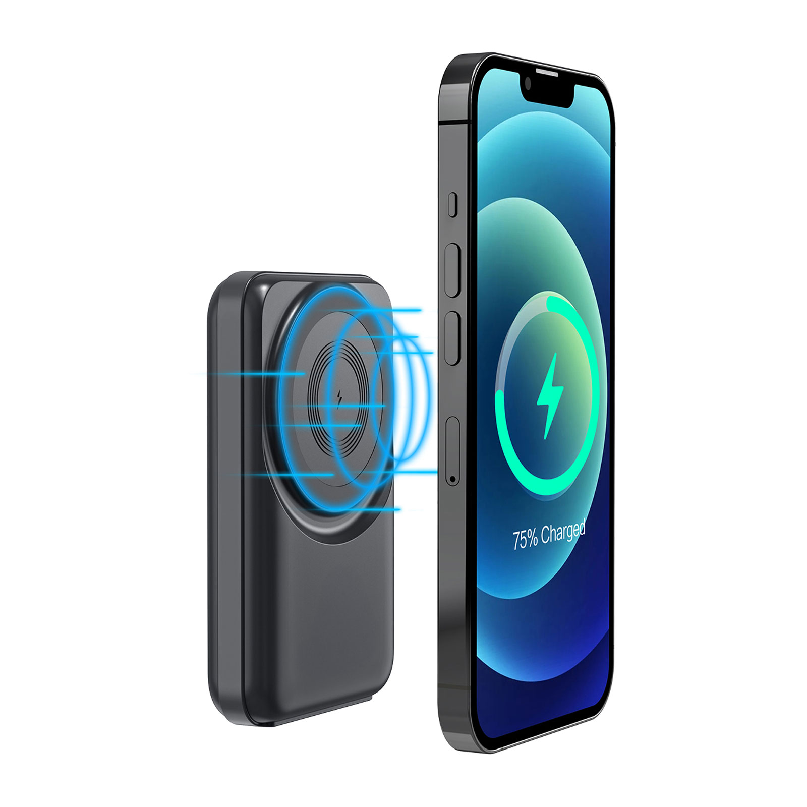 Küçükler 10.000 mah Magsafe ve Wıreless Powerbank - Siyah promosyon ürünü