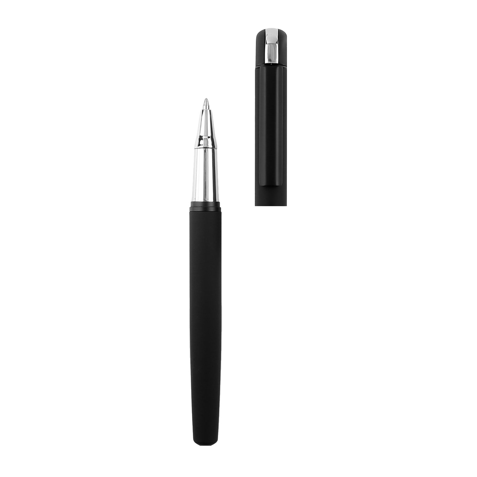 Kurşunlu Metal Roller Kalem - Siyah promosyon ürünü