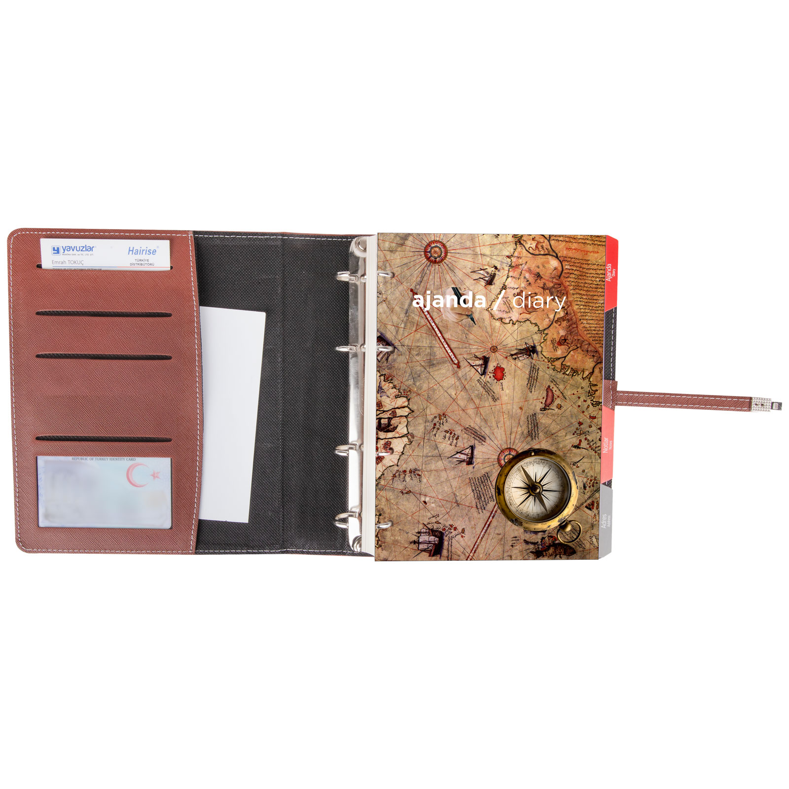 Mithatpaşa Organizer Ajanda (18x21,5cm) - Lacivert promosyon ürünü