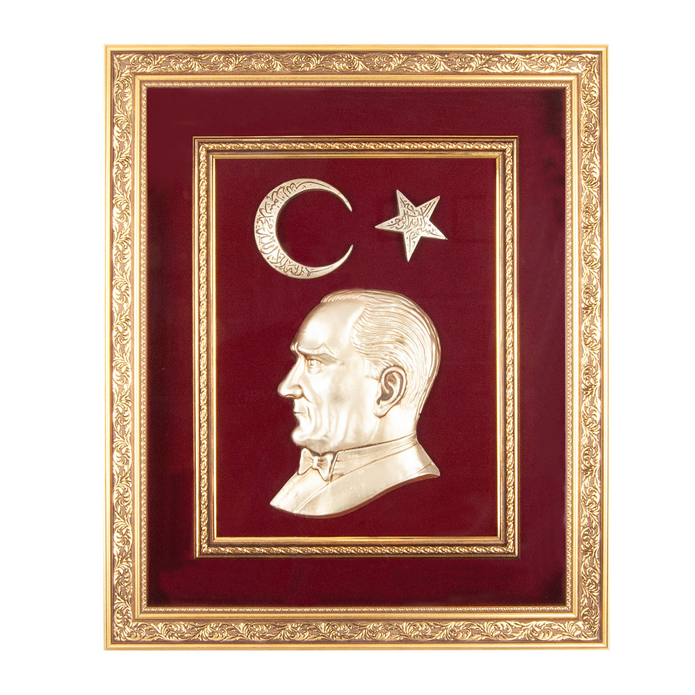 Öncü Atatürk Kabartmalı Tablo — promosyon ürünü