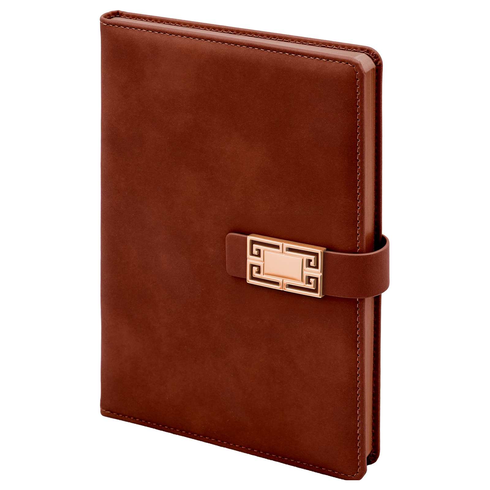 Öveçler Tarihsiz Defter (15x21 cm) - Kahverengi promosyon ürünü