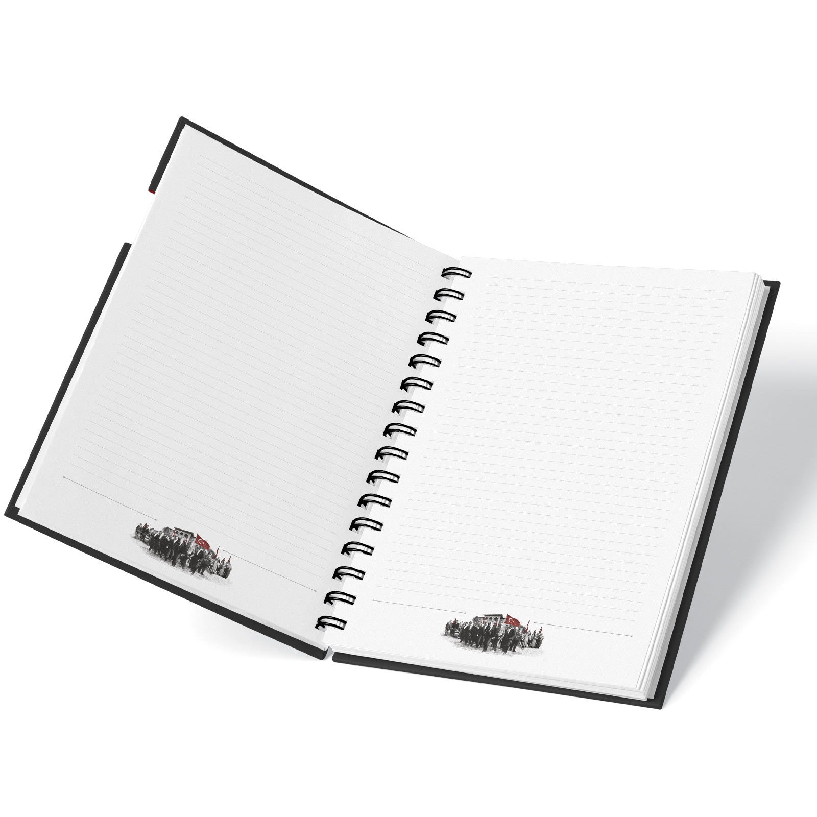 Parla Kuşe Mukavva Sıvama Spiralli Defter (15x21cm) promosyon ürünü