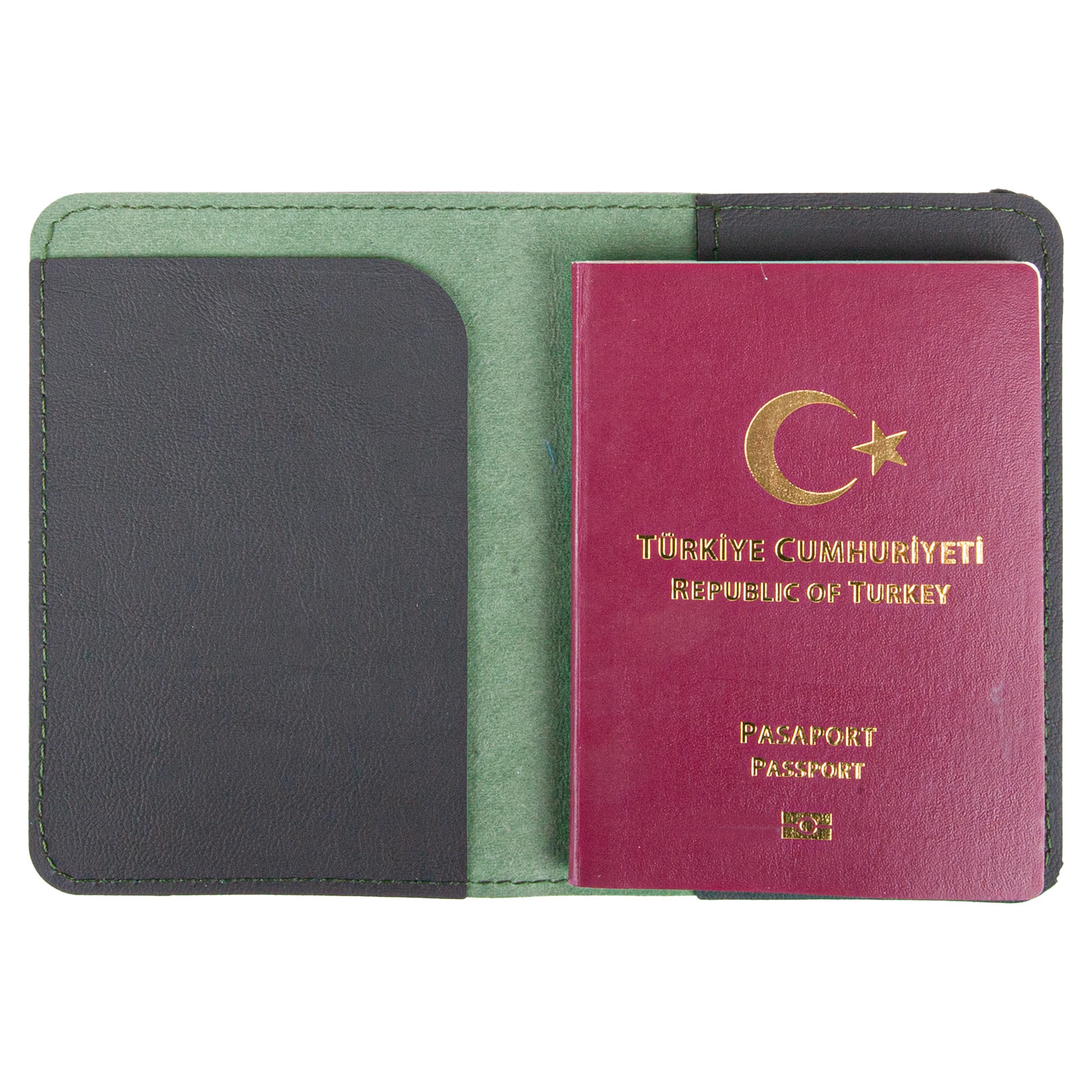 Pasaportluk Deri - Yeşil promosyon ürünü