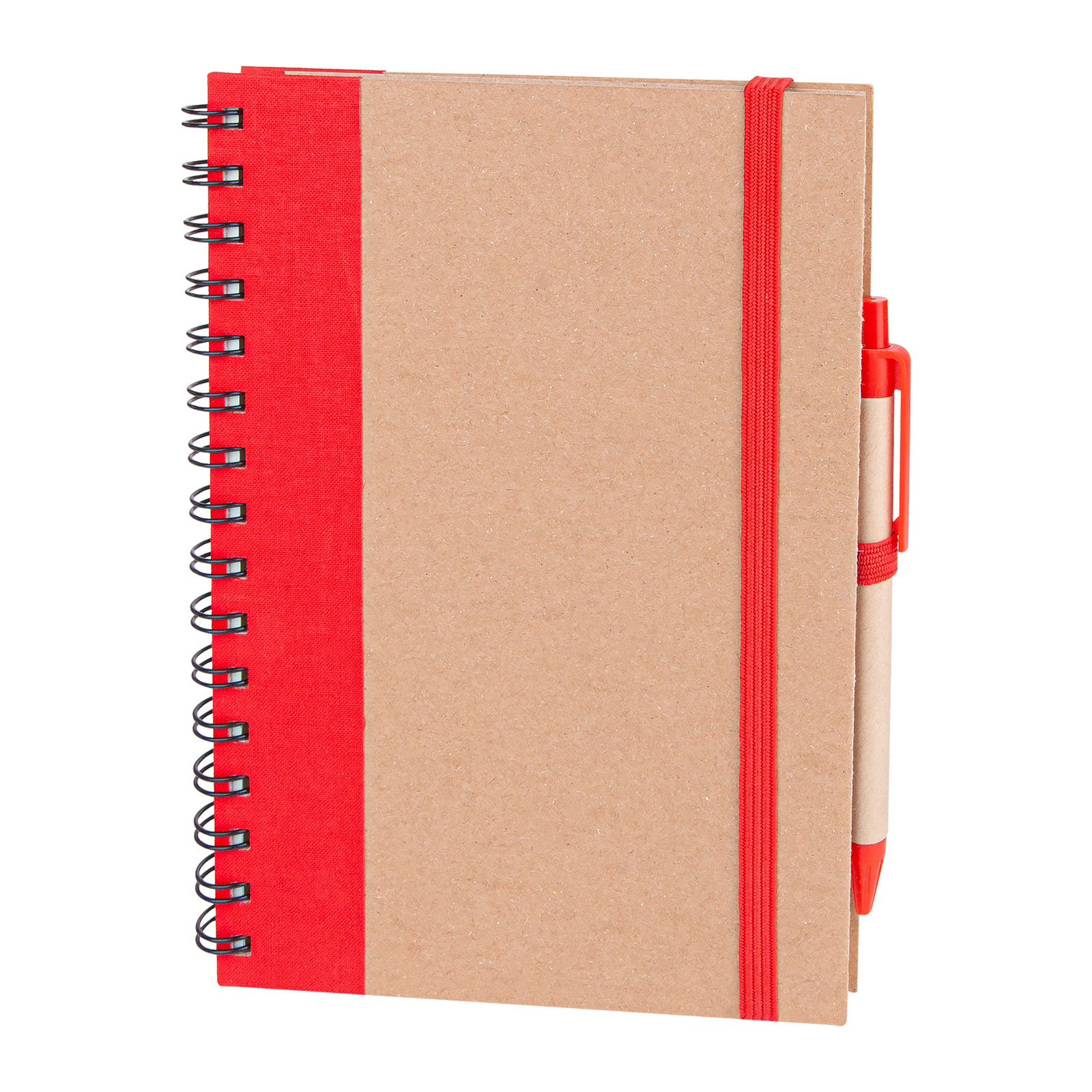 Pursaklar Spiralli Tarihsiz Defter (15x21 cm) - Kırmızı promosyon ürünü