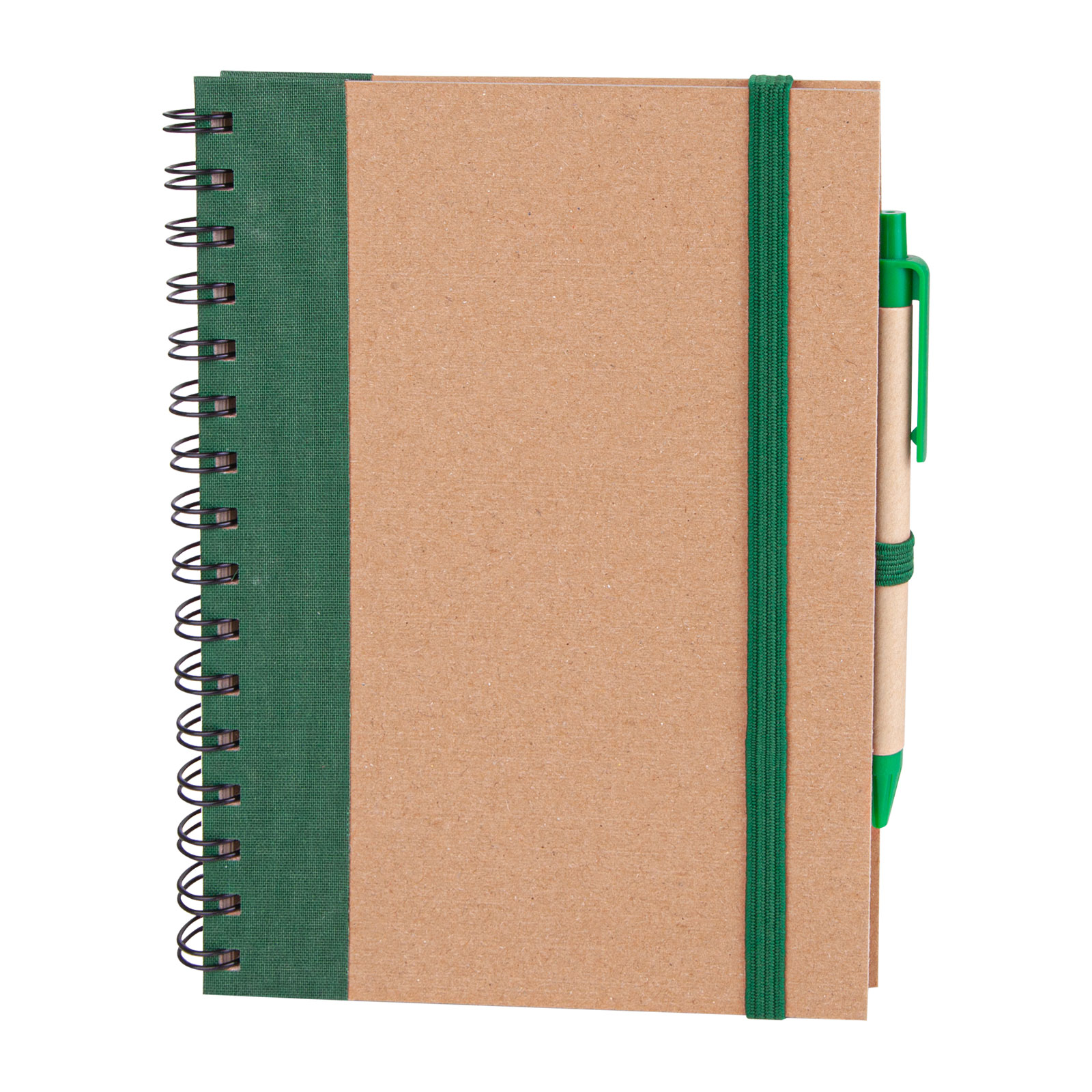 Pursaklar Spiralli Tarihsiz Defter (15x21 cm) - Yeşil promosyon ürünü