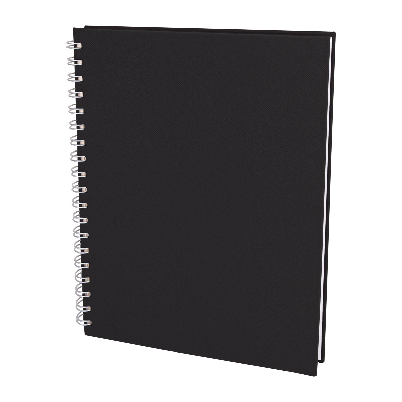 Seğmenler Kareli Spiralli Tarihsiz Defter (19x25 cm) - Siyah promosyon ürünü