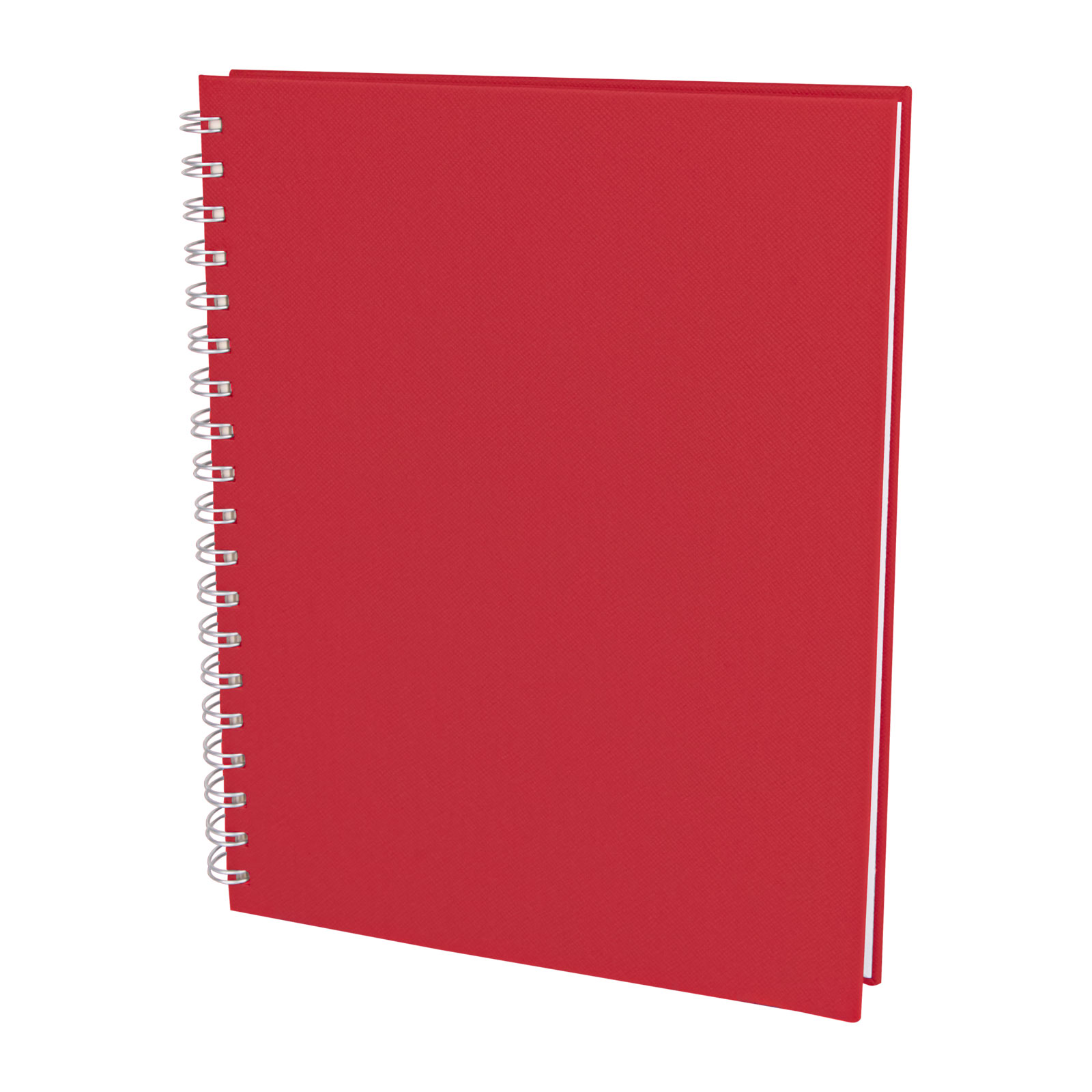 Seğmenler Kareli Spiralli Tarihsiz Defter (19x25 cm) - Kırmızı promosyon ürünü