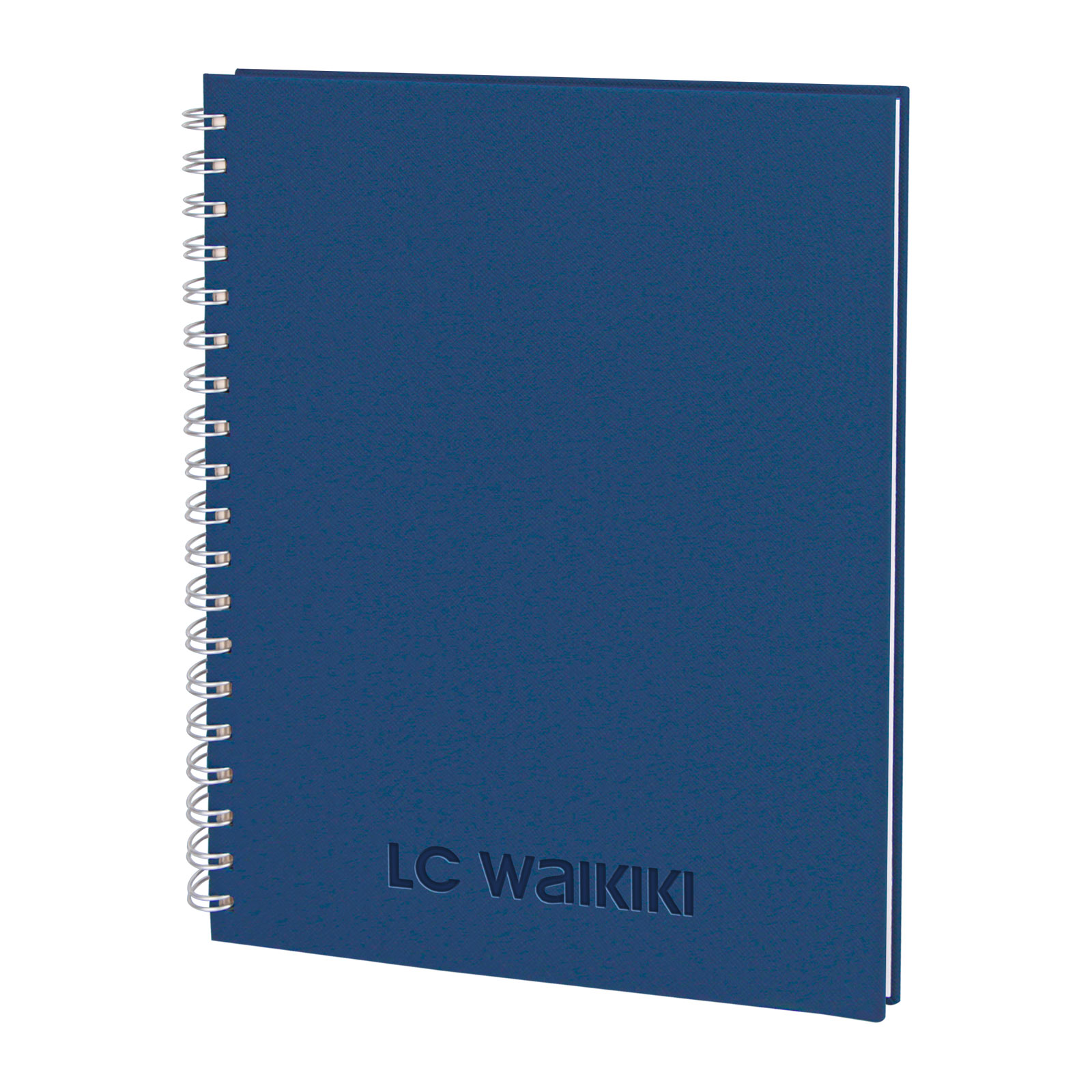 Seğmenler Kareli Spiralli Tarihsiz Defter (19x25 cm) - Lacivert promosyon ürünü