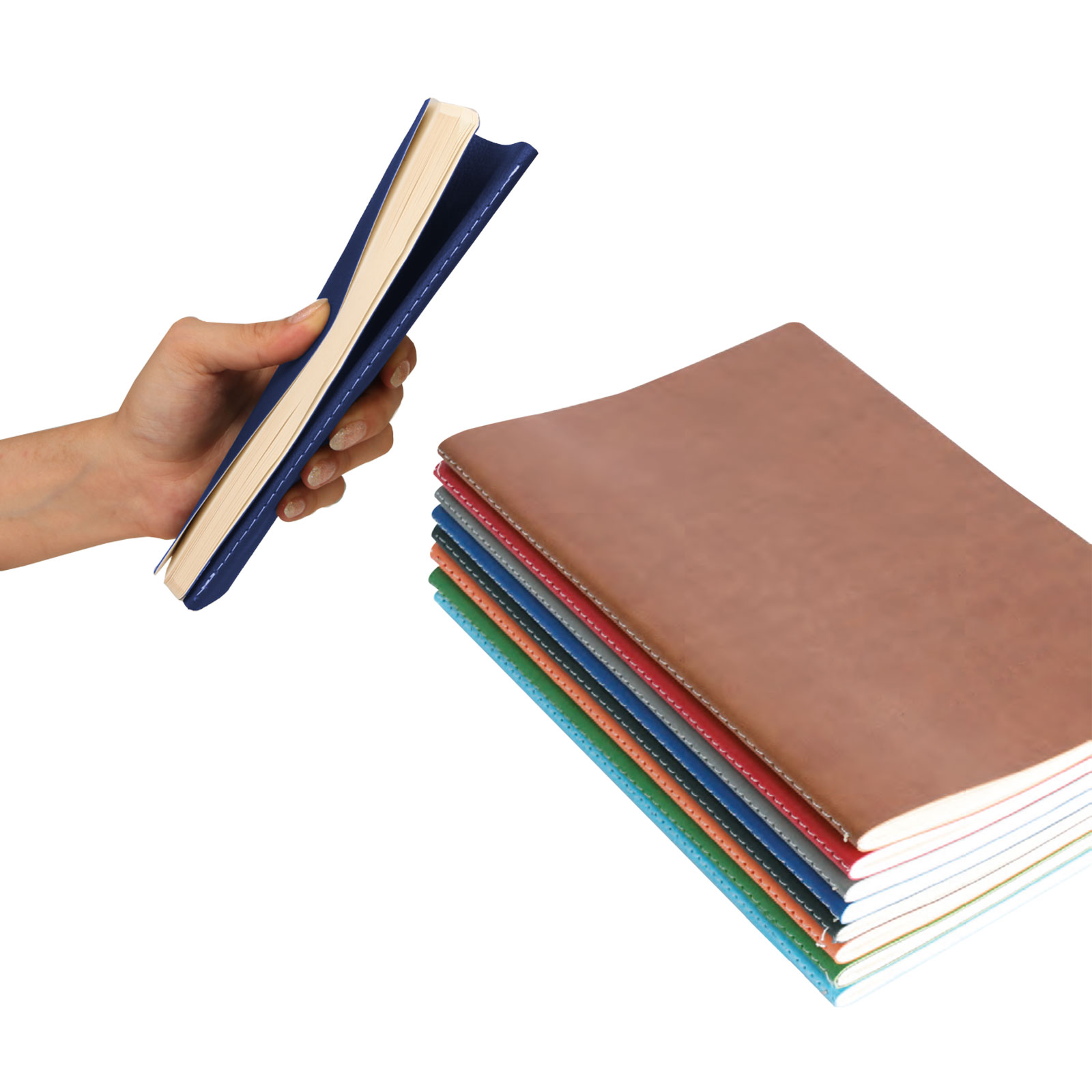 Sıhhiye Terzi Dikişli Defter (13x21 cm) - Siyah promosyon ürünü